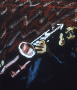 Painting of Sonny Rollins