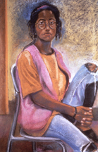 Pastel portrait of Cydney Harris